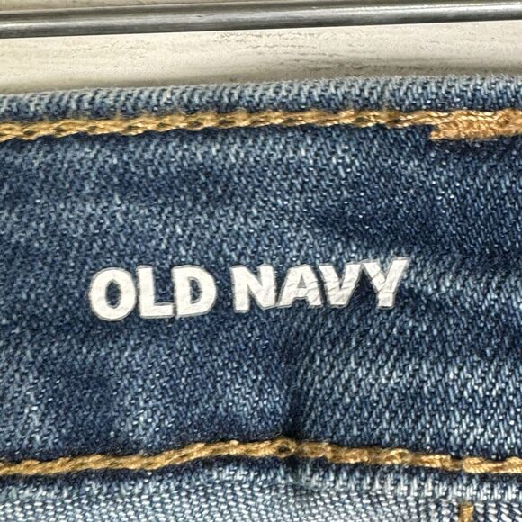 Old Navy High Rise Loose Blue Jeans Straight Leg Size 16 - Picture 5 of 6